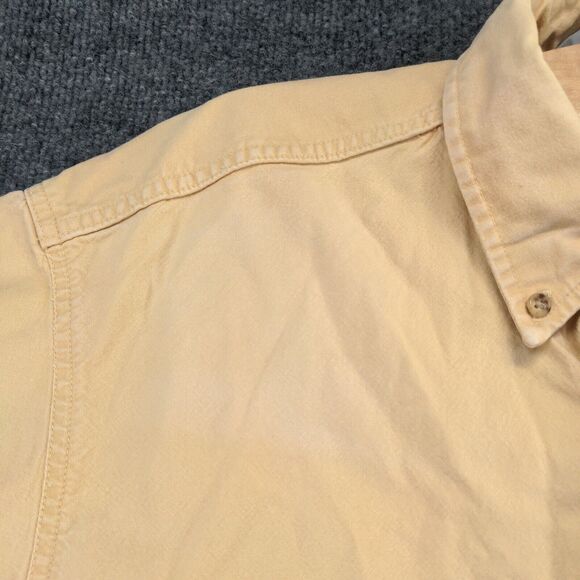Carhartt Rugged Outdoor Wear Men's Button-Down Shirt Tan Large Vintage - Picture 4 of 13